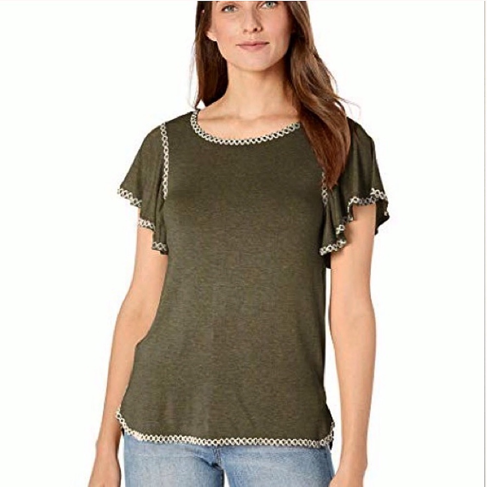 MAX STUDIO | Flutter Sleeves Tee